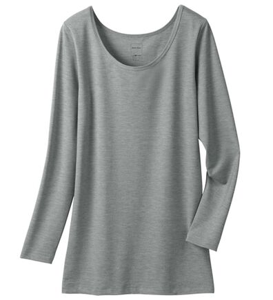 LAVIENNE（ラヴィエンヌ）の「＋５．２度のあったかインナー　ベリーヒート　クルーネック９分袖（肌着・インナーウェア）」