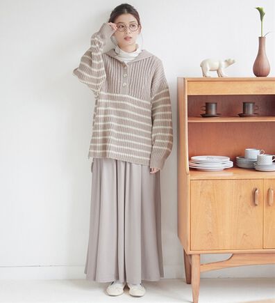 Viola e Viola（ヴィオラ エ ヴィオラ）の「カットソーロング丈スカート（ロングスカート）」