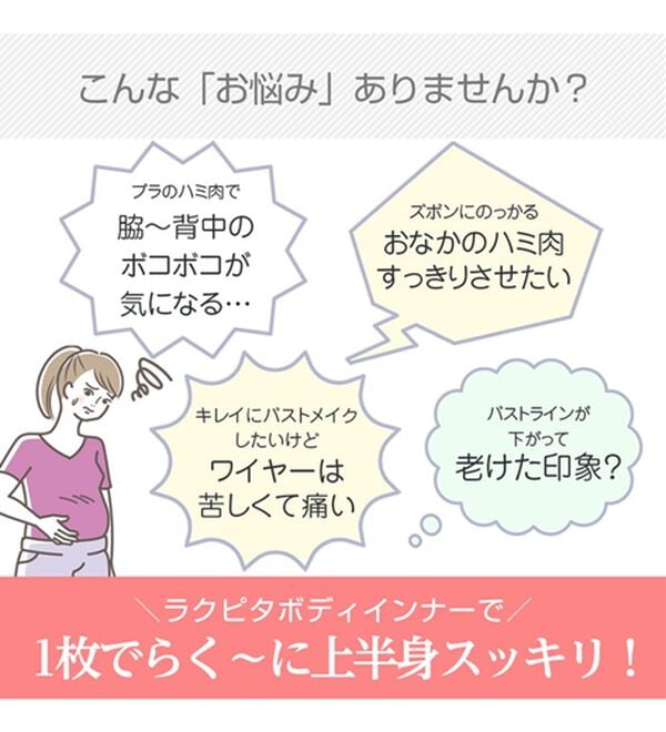 「ラクピタボディインナー（ボディスーツ・シェイパー）」｜詳細画像