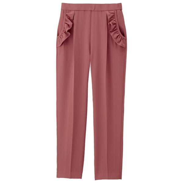 RANAN（ラナン）の「フリルポケットテーパードパンツ（テーパードパンツ）」｜ピンク