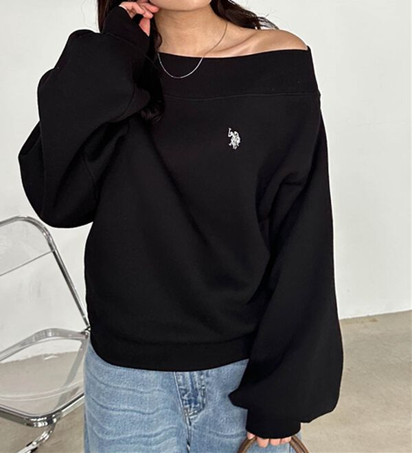 RANAN（ラナン）の「＜U.S.POLO ASSN.＞ワンショルスウェット（トレーナー・スウェット）」｜詳細画像