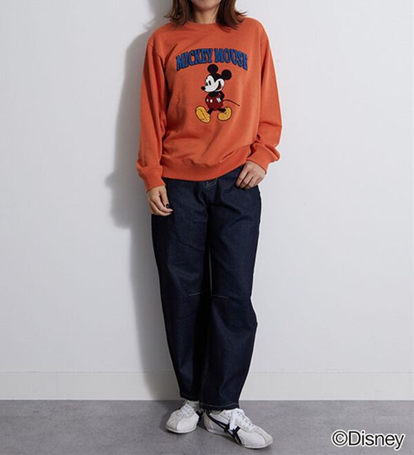 BELLUNA（ベルーナ）の「＜Ｄｉｓｎｅｙ＞【ミッキー】さがら刺しゅう裏毛トレーナー（カットソー）」｜詳細画像
