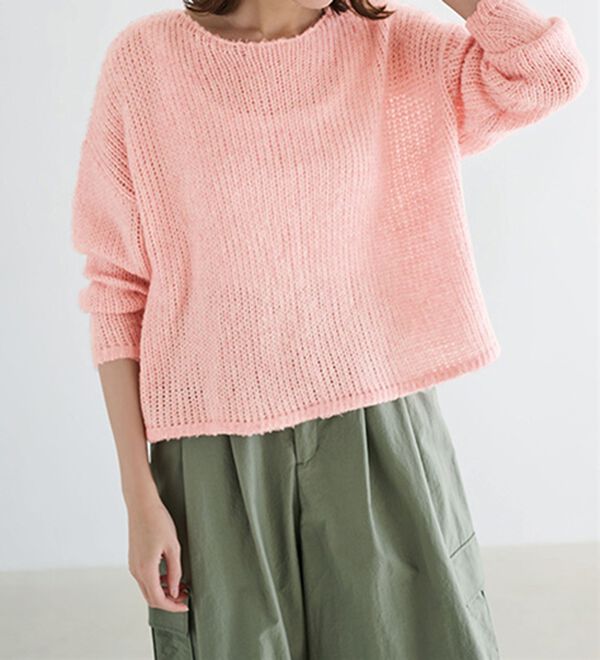 モヘアタッチローゲージシアーニット - ベルーナ【公式】