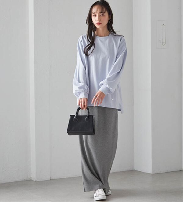 RANAN（ラナン）の「多機能ベーシックオーバーサイズ長袖Tシャツ（Tシャツ）」｜詳細画像