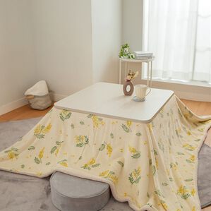 「ふわふわこたつ中掛け毛布（こたつ布団）」｜ミモザアイボリー