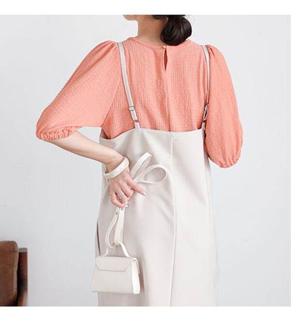 GeeRA（ジーラ）の「バルーンスリーブジャカードカットソー（カットソー）」｜詳細画像