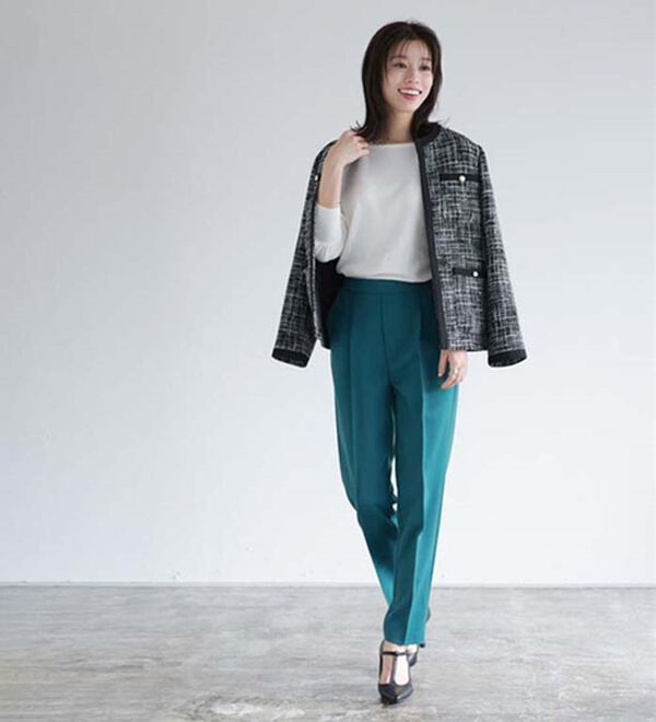 Pierrot（ピエロ）の「【選べるネック】シルクタッチバルーンニット（ニット・セーター）」｜詳細画像