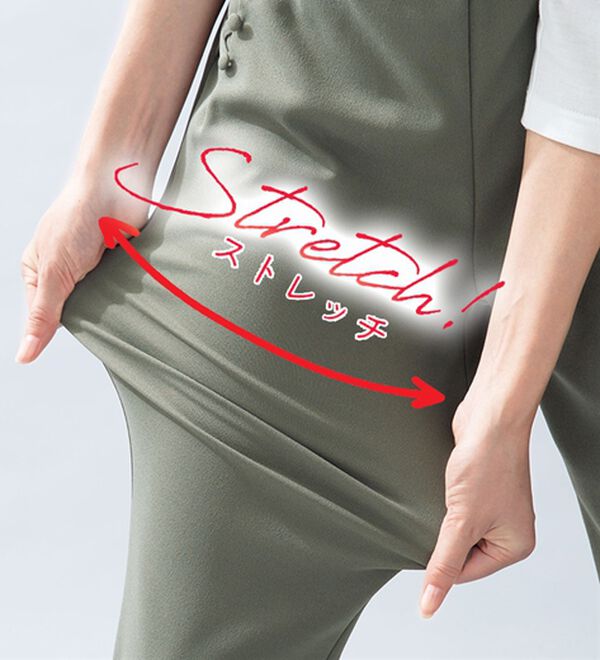 ルフラン（ルフラン）の「【４本組】のびサラ！クロップドパンツ＜プッチ＞（クロップドパンツ）」｜詳細画像