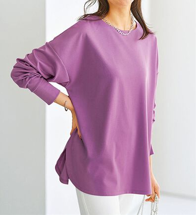 BELLUNA（ベルーナ）の「もちっとなめらか！大人顔サマ見えプルオーバー（カットソー）」