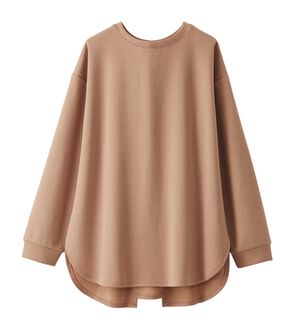 BELLUNA（ベルーナ）の「バックリボンデザイン裾ラウンドチュニック（チュニック）」｜ピンク