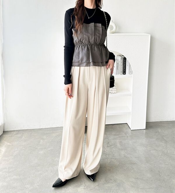 GeeRA（ジーラ）の「ビスチェドッキングニット（ニット・セーター）」｜詳細画像