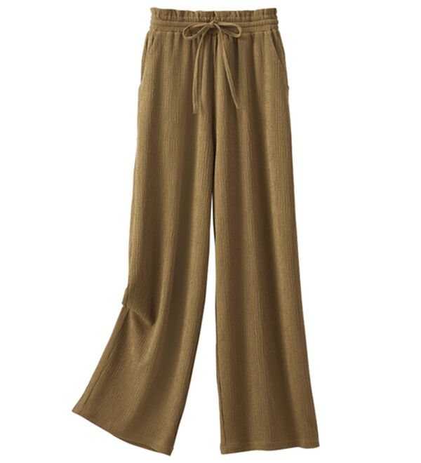 BELLUNA（ベルーナ）の「楊柳サラサラ素材イージーパンツ（フルレングスパンツ）」｜詳細画像