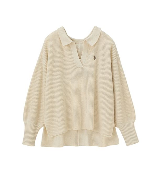 GeeRA（ジーラ）の「【ＵＳ．ＰＯＬＯ　ＡＳＳＮ】ポロデザインニット（ニット・セーター）」｜詳細画像