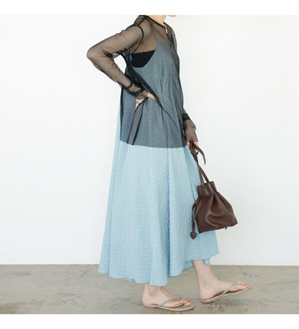 GeeRA（ジーラ）の「２ｗａｙメッシュカーディガン（ニットカーディガン）」｜詳細画像