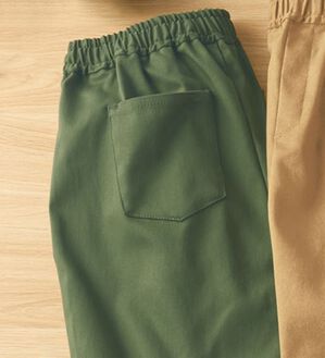 BELLUNA（ベルーナ）の「裏起毛あったかゆるスマートパンツ（フルレングスパンツ）」｜カーキ