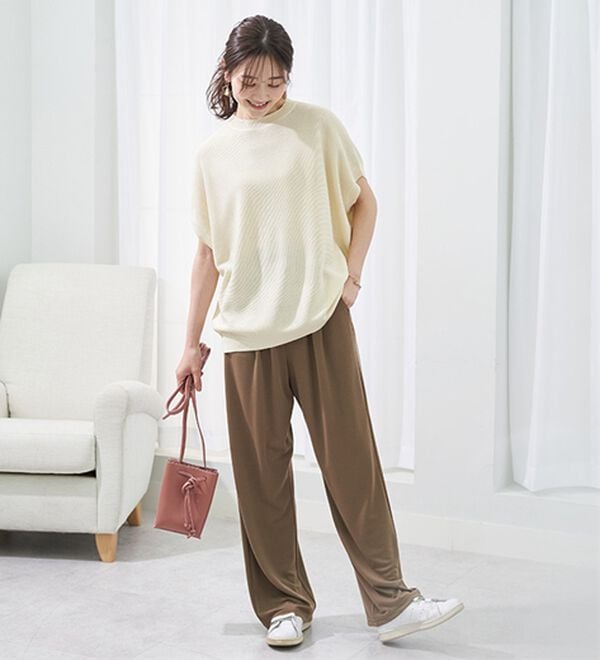 BELLUNA（ベルーナ）の「＜ジェラートポンチ＞イージーパンツ（フルレングスパンツ）」｜詳細画像