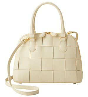 ルフラン（ルフラン）の「＜ピュアモエナ＞オーバル２ＷＡＹバッグ（ハンドバッグ）」｜エクリュ
