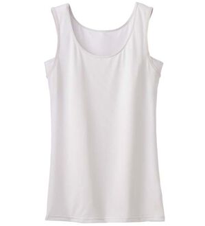 YU'NOW（ユナウ）の「ヒンヤリ冷感！汗取りパッド付クールシリーズ　タンクトップ（肌着・インナーウェア）」｜ライトグレー