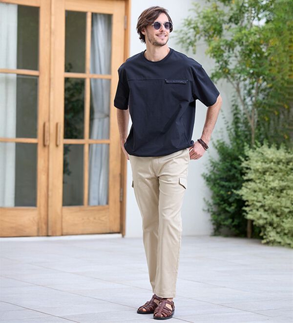 「＜コムルヴァン・オム＞ドライ洗練シルエットＴシャツ（メンズカットソー）」｜詳細画像