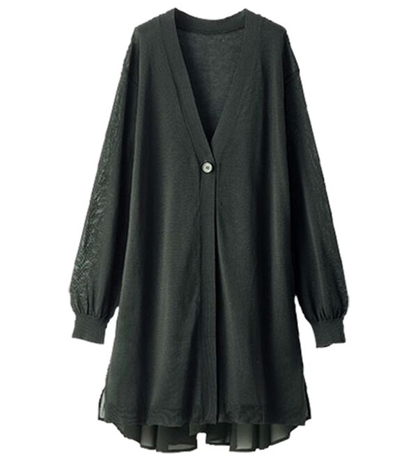 BELLUNA（ベルーナ）の「スタイルアップ！バックフレアカーディガン（ニットカーディガン）」｜詳細画像