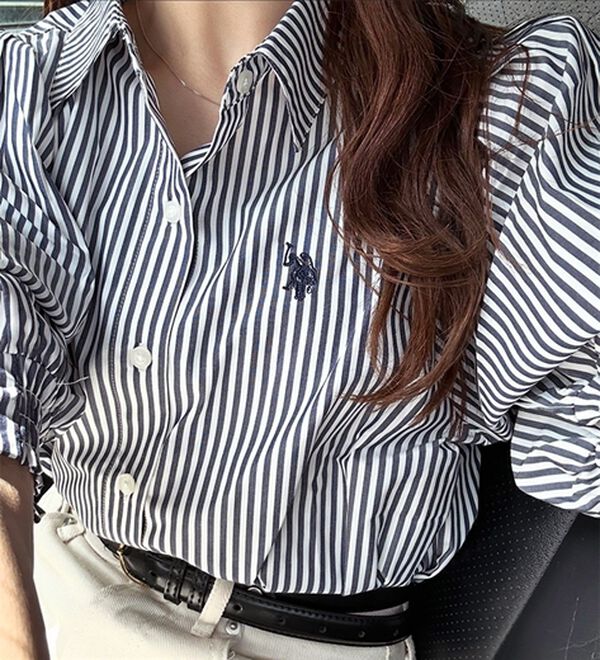 GeeRA（ジーラ）の「【Ｕ．Ｓ．　ＰＯＬＯ　ＡＳＳＮ．】ボリューム袖シャツブラウス（ブラウス）」｜詳細画像