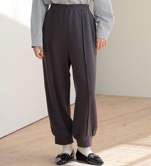 A HAPPY MARILYN（アハッピーマリリン）の「【Ｌ～８Ｌ】暖かシャギーで下半身の冷え対策！裏起毛 裏シャギーパンツ（フルレングスパンツ）」｜チャコール