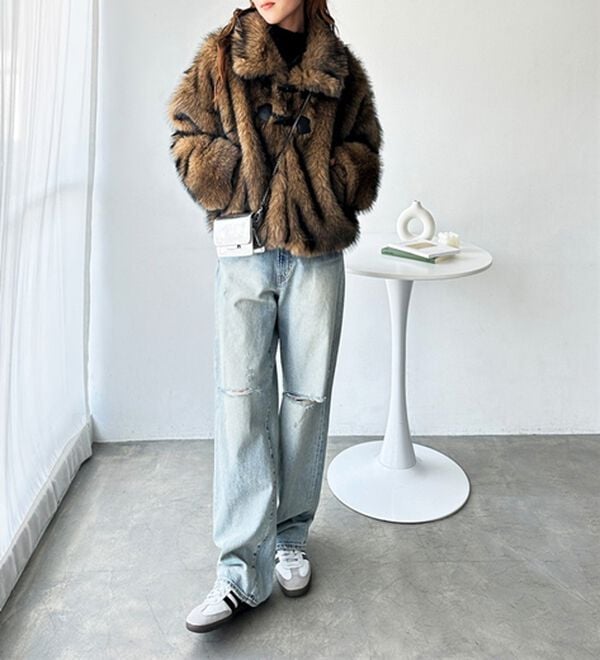 GeeRA（ジーラ）の「ミックスファートグル付ブルゾン（ブルゾン）」｜詳細画像