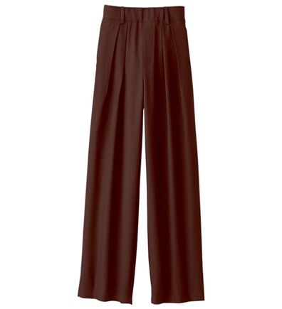 BELLUNA（ベルーナ）の「お腹スッキリ！ダブルインタックワイドパンツ（フルレングスパンツ）」