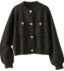 BELLUNA（ベルーナ）の「金ボタンジャケット風ニットカーディガン（ニットカーディガン）」