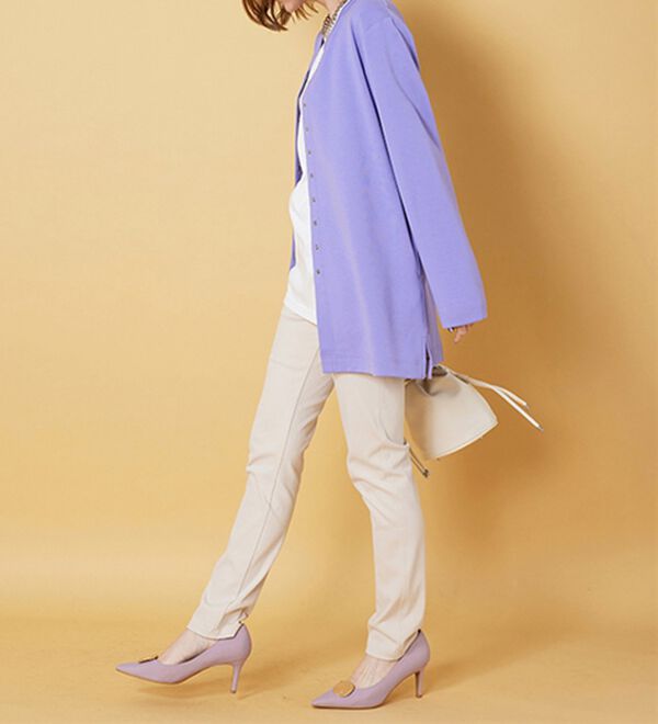 BELLUNA（ベルーナ）の「時短コーデ！ダンボール素材ロングカーデアンサンブル（アンサンブル）」｜詳細画像