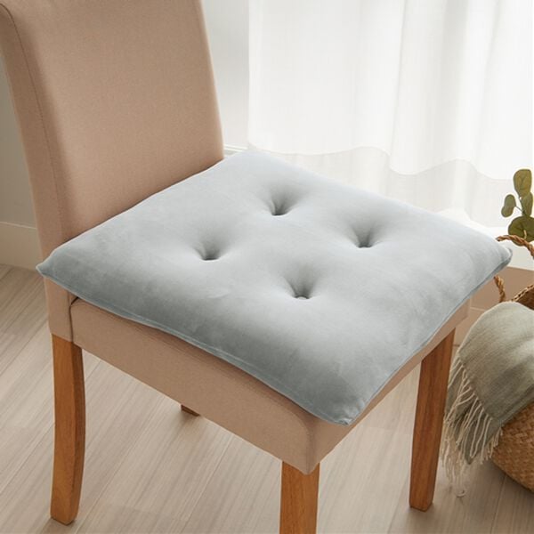 iellio（イエリオ）の「とろけるマイクロシートクッション２枚組＜抗菌防臭機能付＞（クッション・クッションカバー）」｜ブルーグレー