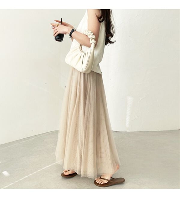 GeeRA（ジーラ）の「フレアーチュールロングスカート（ロングスカート）」｜詳細画像