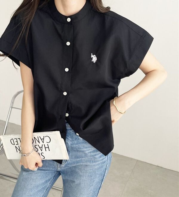 GeeRA（ジーラ）の「【ＵＳ．ＰＯＬＯ．ＡＳＳＮ】フレンチスリーブシャツ（シャツ）」｜詳細画像