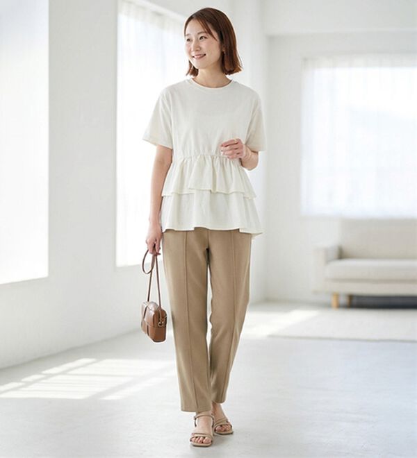 ルフラン（ルフラン）の「日本製肌に優しい綿混ラク楽パンツ（その他パンツ）」｜詳細画像