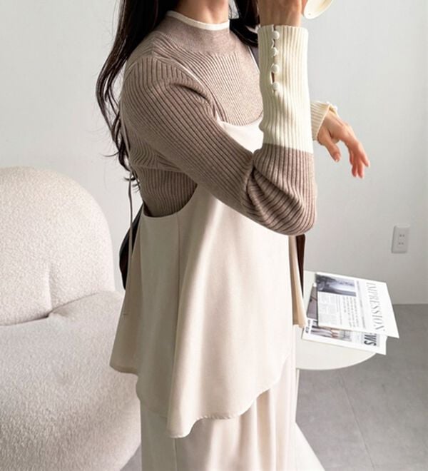 GeeRA（ジーラ）の「セットアップ風キャミソールサロペット（オールインワン）」｜詳細画像