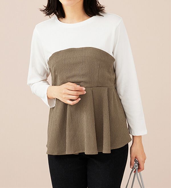BELLUNA（ベルーナ）の「ビスチェ風ドッキングチュニック（チュニック）」｜詳細画像