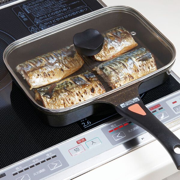 「ＮＥＷ　ＩＨ・直火対応ゴールドマーブル魚焼きパン（鍋・フライパン）」｜詳細画像