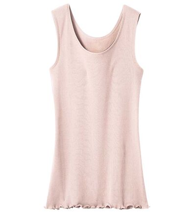 LAVIENNE（ラヴィエンヌ）の「綿１００％オーガニックコットンリブタンクトップ（肌着・インナーウェア）」