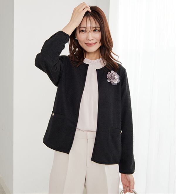 BELLUNA（ベルーナ）の「＜Ｃ／Ｓ＞ツイード調ジャケット（その他ジャケット）」｜詳細画像