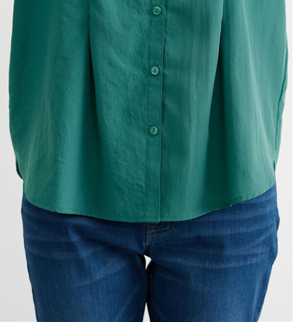 BELLUNA（ベルーナ）の「エアリービンテージ素材タック使いブラウス（ブラウス）」｜詳細画像