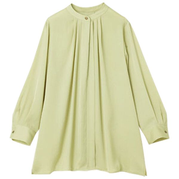 RANAN（ラナン）の「２ＷＡＹネックビンテージサテンブラウス（ブラウス）」｜ピスタチオ