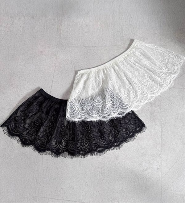 RANAN（ラナン）の「レースレイヤードコンパクトTシャツ（Tシャツ）」｜詳細画像