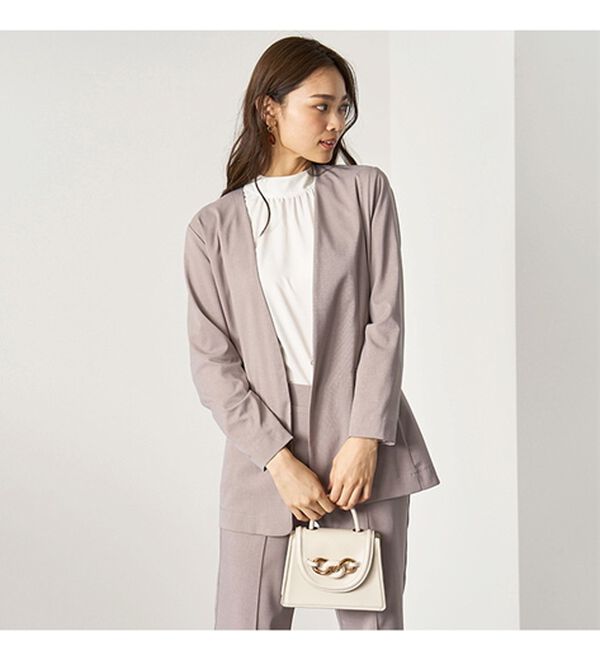 BELLUNA（ベルーナ）の「【４点セット】＜５つのラクが嬉しい！＞洗える！ストレッチ素材４点セットスーツ（その他スーツ）」｜詳細画像