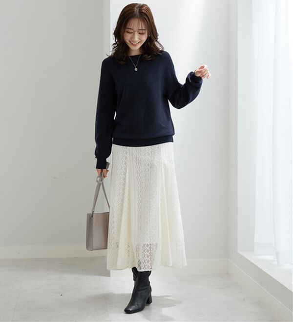 BELLUNA（ベルーナ）の「ラメ調もちもちニットプルオーバー（ニット・セーター）」｜詳細画像