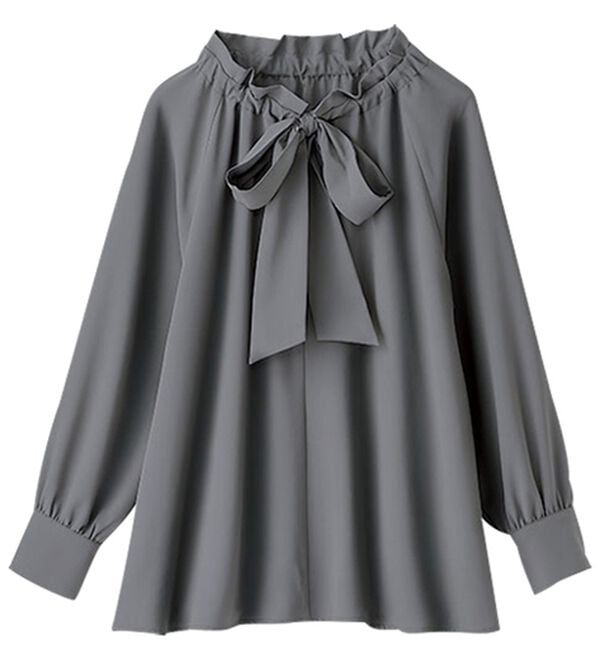 BELLUNA（ベルーナ）の「着脱楽々！フリル衿ボウタイブラウス（ブラウス）」｜詳細画像