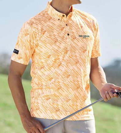 「＜トランスコンチネンツゴルフ＞ドライゴルフポロシャツ（メンズポロシャツ）」