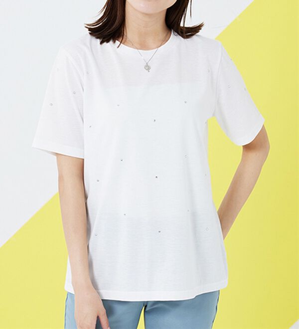 BELLUNA（ベルーナ）の「刺しゅう使いキャミチュニックアンサンブル（チュニック）」｜詳細画像