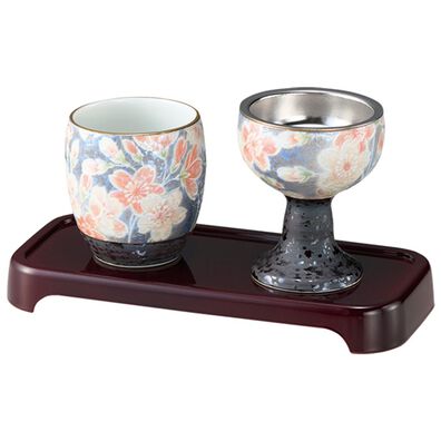 「【陶器シリーズ】茶湯器・仏器セット（仏壇・仏具）」