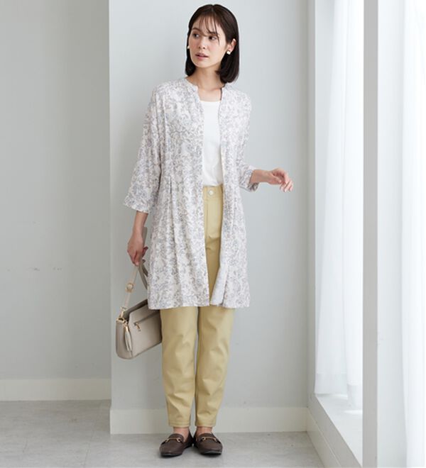 BELLUNA（ベルーナ）の「【接触冷感】レーヨン素材ウエストタック使いワンピース（その他ワンピース）」｜詳細画像