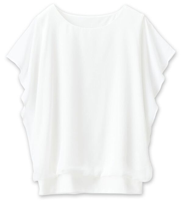 RANAN（ラナン）の「シフォン使いふんわり袖プルオーバー（カットソー）」｜詳細画像